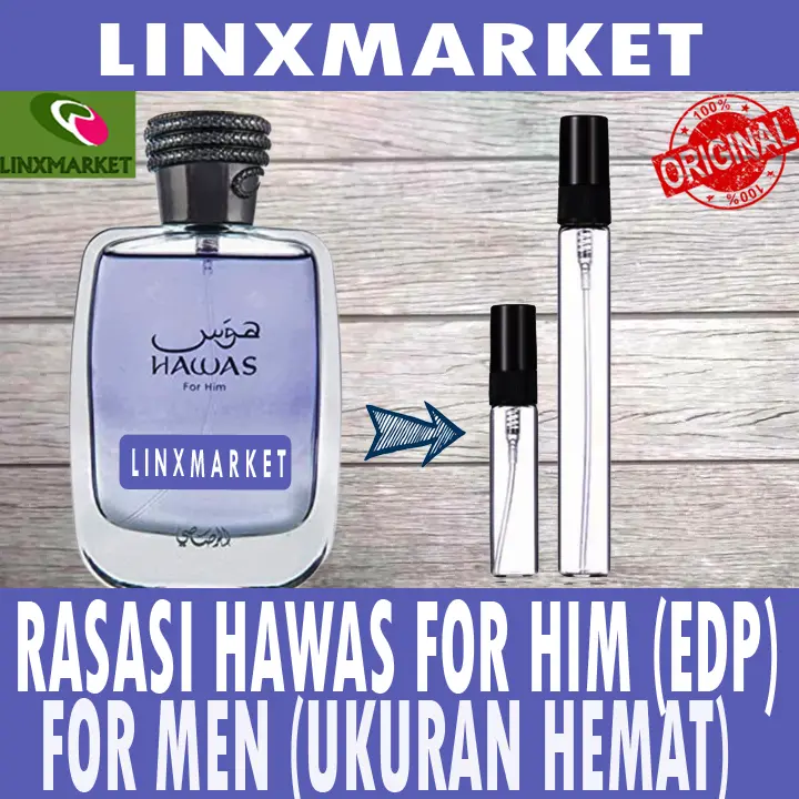 ORIGINAL RASASI HAWAS FOR HIM MEN (EDP) - UKURAN HEMAT - 0