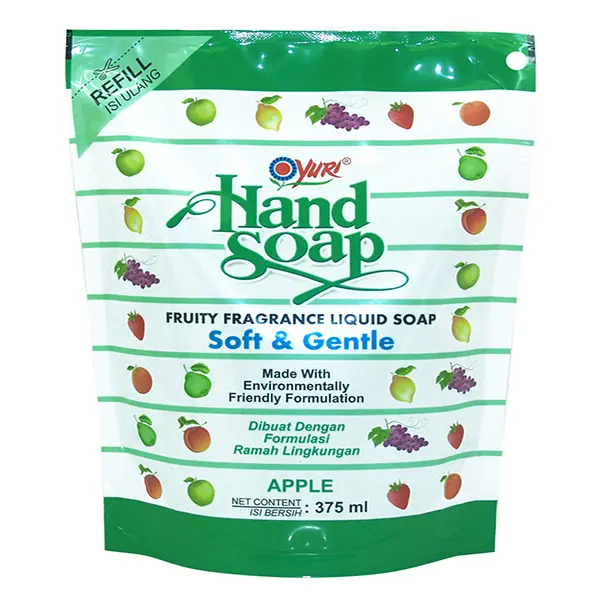 Yuri Hand Soap Apple Pouch 375 Ml