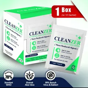 Tissue Alkohol 70% Anti Virus "CLEANZER "