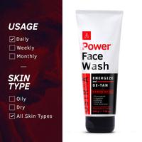 Gambar Ustraa Power Face wash-Energize & De Tan-100g dari Gamal.men Kota Administrasi Jakarta Timur 5 Tokopedia
