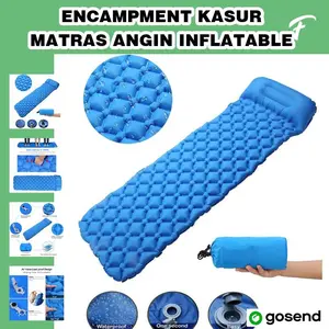 Encampment kasur matras angin inflatable bed for sleeping nh18 blue 90