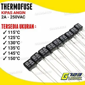 Thermofuse Fuse Kipas Angin Thermal Fuse Termofuse 2A 250V