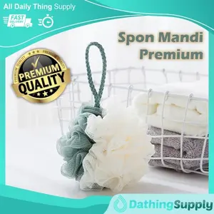 Spon Mandi Spons Mandi Mekar Bath Sponge Shower Puff Premium Quality