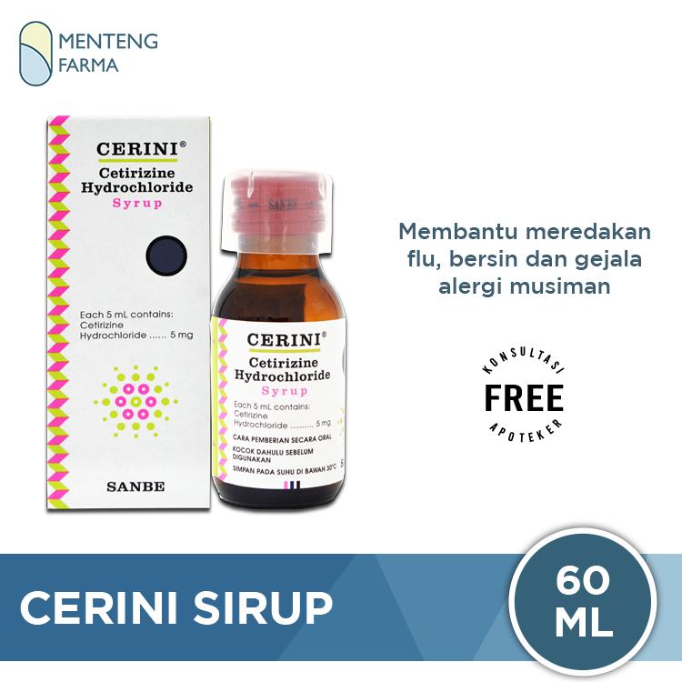 Cerini Sirup 60 ML - Obat Alergi Gatal Pilek Rhintis