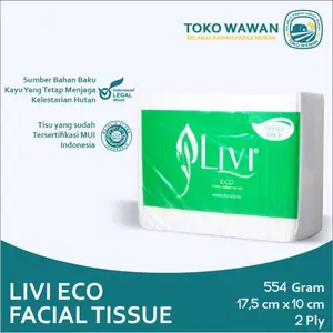 Tissue LIVI ECO Facial 554 gram 600 Sheet / Tisu Facial Livi Murah