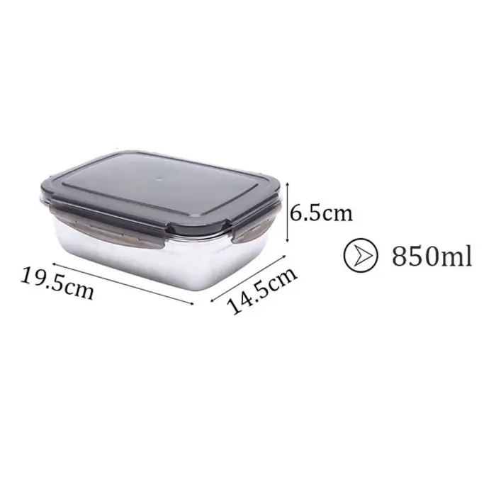 Kotak Makan Anti Tumpah Kotak Bekal Stainless /Lunch Box 350 ml/850 ml 1