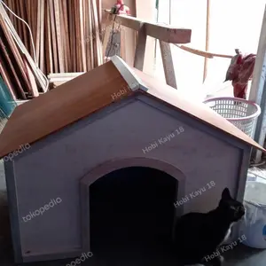 rumah kucing kayu 80x50x65