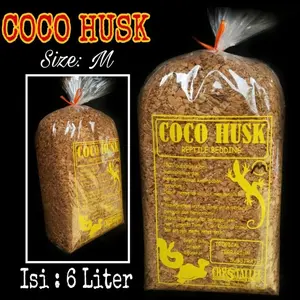Termurah dan Terlaris Coco Husk / Alas Kura / Alas Reptile 6 liter