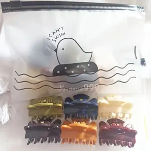 Jepit Rambut Set 6Pcs + Zipper Dompet / Jepit 4cm Jepit Poni MAIMAI