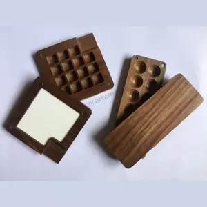 Wooden Color Disk UK/ Size 12x4.7 cm & 7.8x7.8 cm