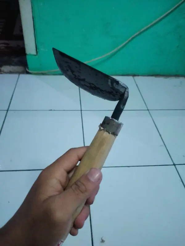KORED RUMPUT TANAH ASLI BAJA GERGAJI GAGANG 30 CM / CANGKUL MINI 1