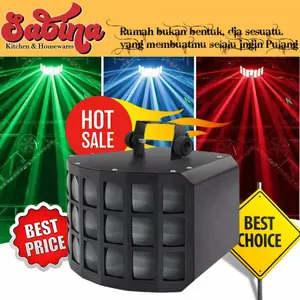 Lampu Proyektor Laser Panggung Butterfly Stage Lighting LED 3 Layer