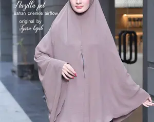 Jilbab Instan Bergo Nazilla Pet Jumbo Haji Umroh By Tyara Hijab