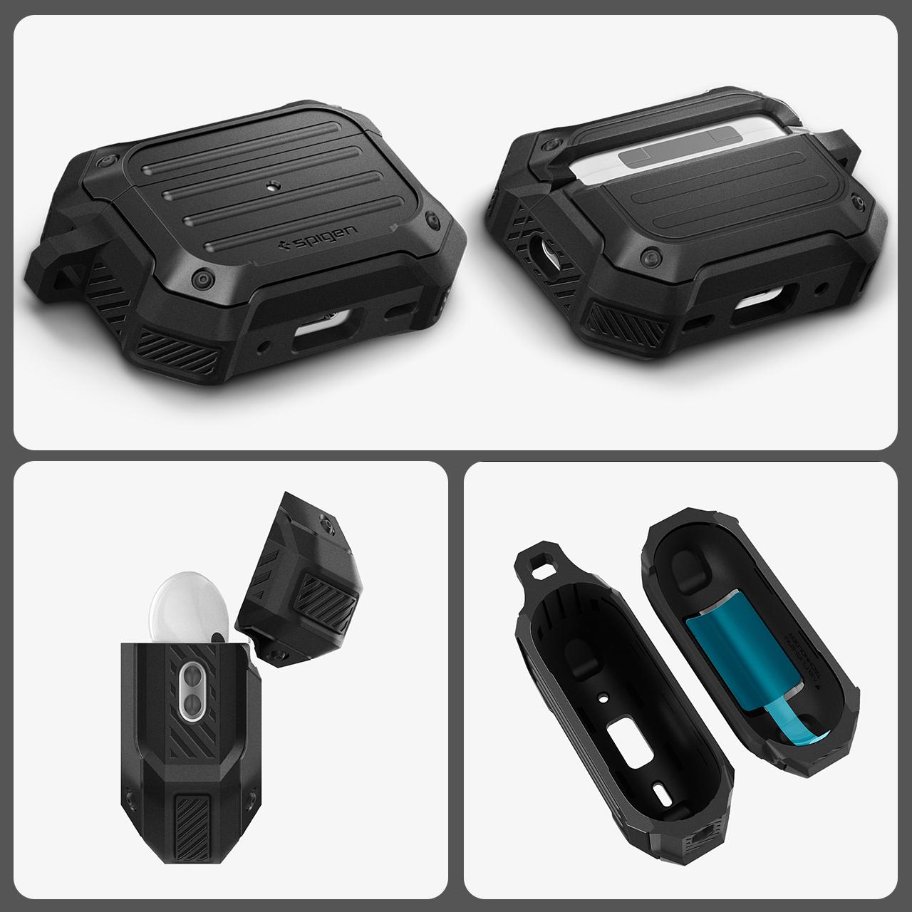 Spigen AirPods Pro 2 Case Tough Armor - Black ACS05480