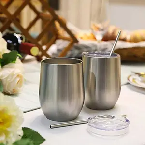 Gelas Kopi Teh Stainless Steel Dengan Tutup