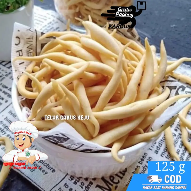 MAKANAN RINGAN TELUR GABUS KEJU 500g | Hamba Snack - jajanan jadul 1