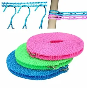 Tali Jemuran 5m Tali Jemuran Baju Kait 5 m Serbaguna Portable