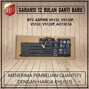 Baterai Acer AC13C34 V5-122 V5-122P V5-132