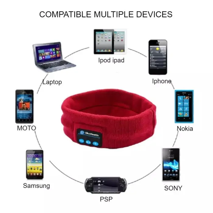 Bluetooth Wireless Sports Headband Olahraga Gym Yoga Jogging Senam 2