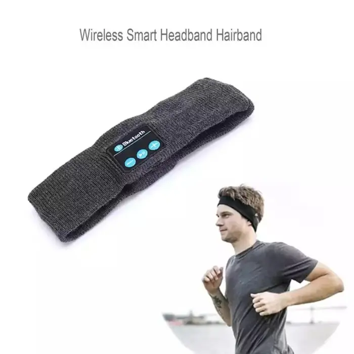 Bluetooth Wireless Sports Headband Olahraga Gym Yoga Jogging Senam 3