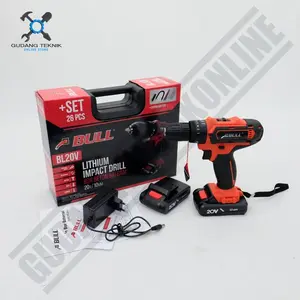 TERMURAH Cordless Impact Drill Bull BL20V - Mesin Bor Baterai Bor