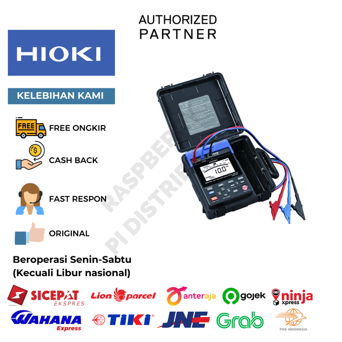 Jual HIOKI IR3455 HIGH VOLTAGE INSULATION TESTER / ALAT UKUR LISTRIK ...