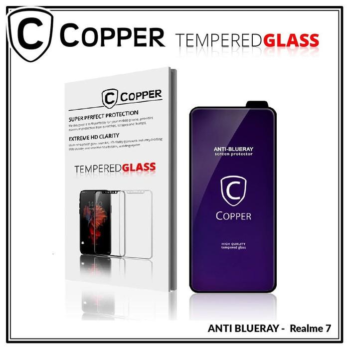 Gambar COPPER Tempered Glass ANTI-BLUERAY (Full Glue) - Komoatibel untuk Realme 7 dari Copper Official Balikpapan Kota Balikpapan Tokopedia