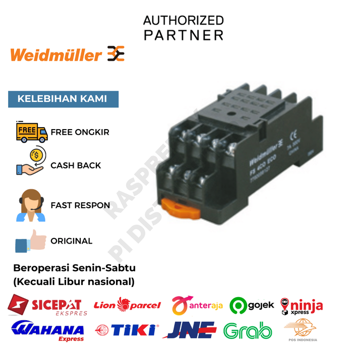 Jual Weidmuller FS 4CO ECO 7760056127 Relay socket - Jakarta Barat ...