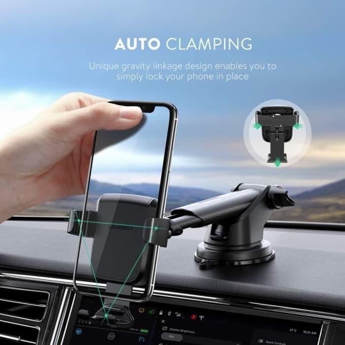 UGREEN Car Holder / Kaca Depan Dashboard Gravity with Suction Cup - Black LP200 60990B