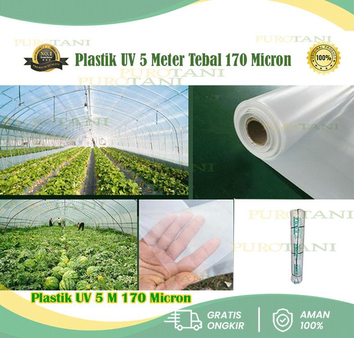 Gambar Plastik UV lebar 5M uv14% greenhouse Hidroponik dari PUROTANI.ID Kab. Purworejo Tokopedia