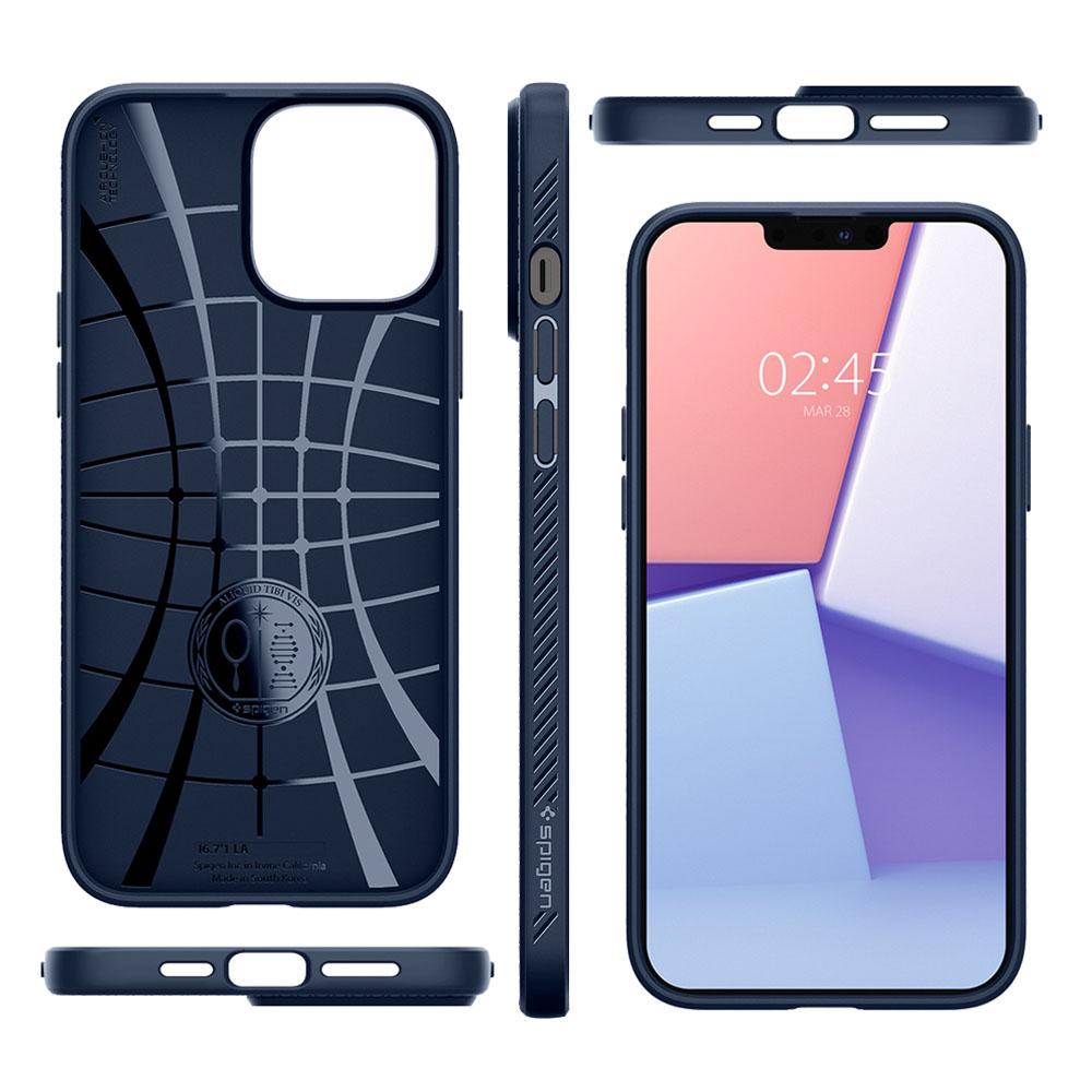 Spigen iPhone 13 Pro Max Case Liquid Air - Navy Blue ACS03202