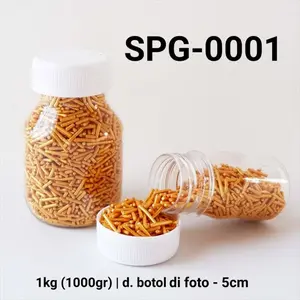 SPG-0001 Sprinkles sprinkle sprinkel 1kg 1 kg kilo meses gold emas