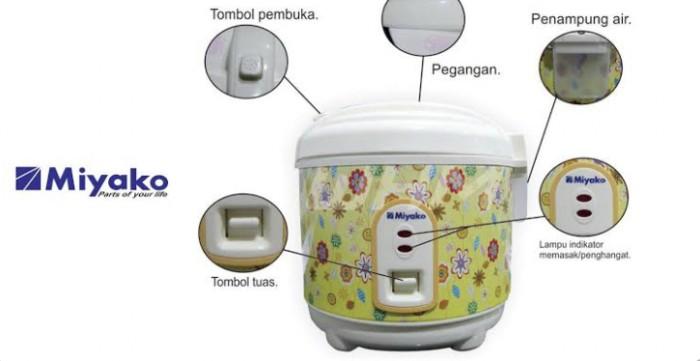 Rice Cooker Miyako MCM 609 Magiccom kecil 0,6 liter 2
