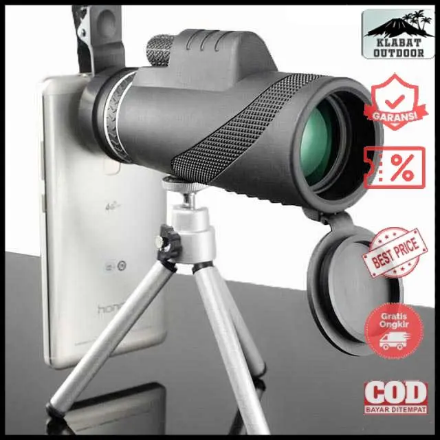 Teropong Monokular MOGE Smartphone HP 40 x 60 Monocular Zoom Outdoor 0