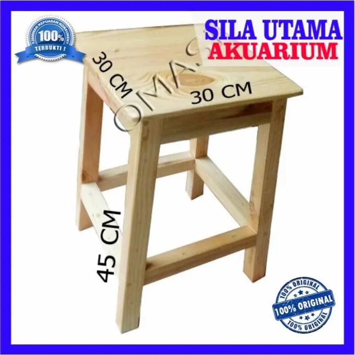 kursi kayu / kursi cafe / kursi belajar full kayu 0