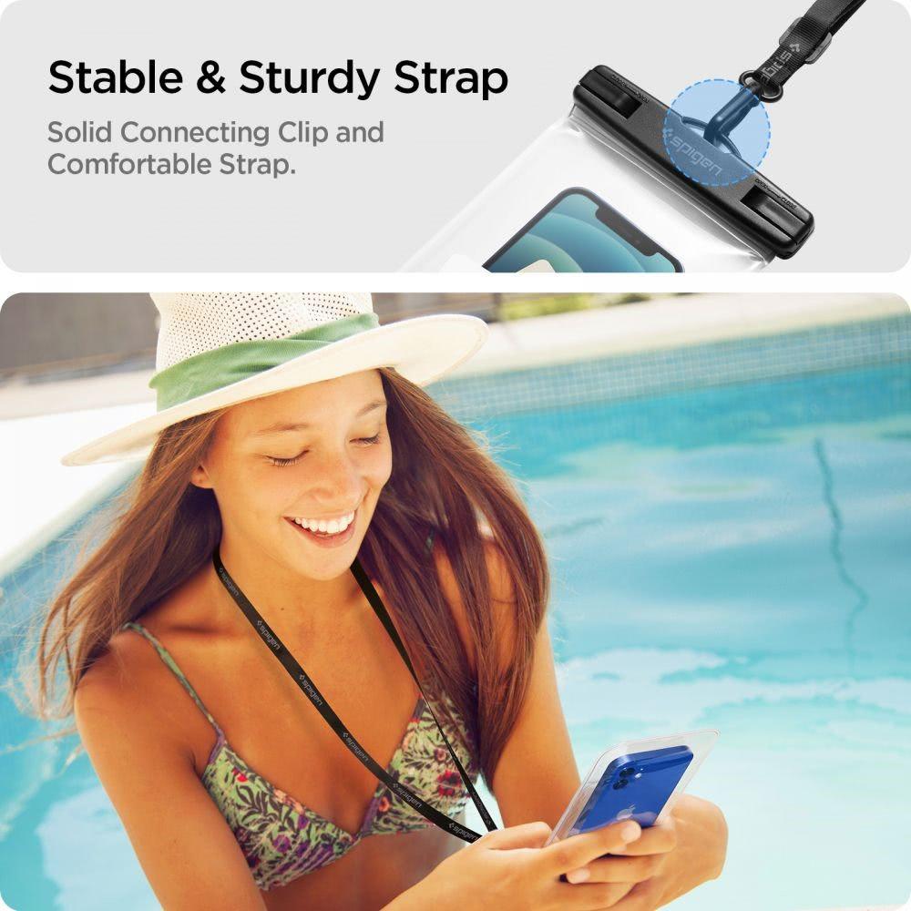 Spigen Aqua Shield Floating Waterproof Case (1Pack) - Crystal Clear A610 AMP04530