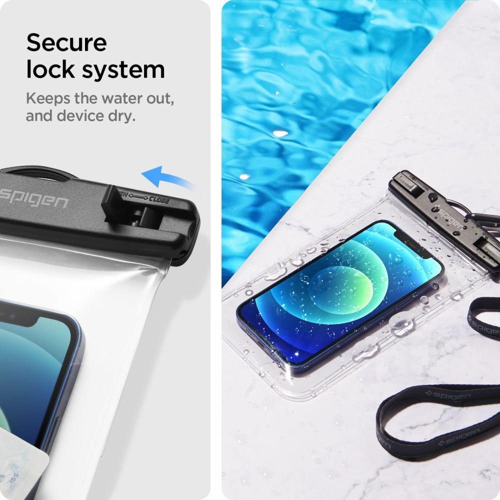 Spigen Aqua Shield Floating Waterproof Case (1Pack) - Crystal Clear A610 AMP04530