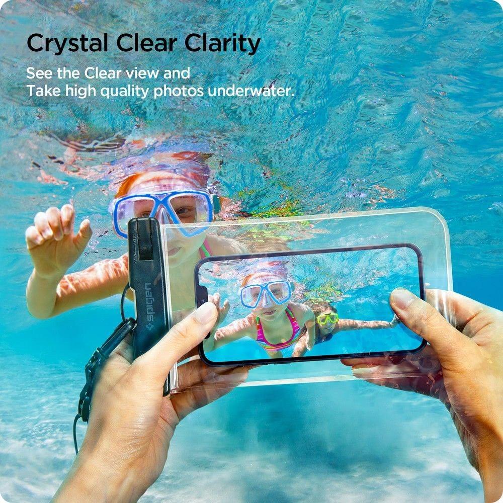 Spigen Aqua Shield Floating Waterproof Case (1Pack) - Crystal Clear A610 AMP04530