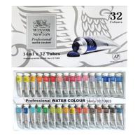 Gambar WINSOR AND NEWTON PROFESIONAL watercolor 14 ml 32 tubes - 14ml32wrn+brush dari Lemovita Kab. Tangerang 1 Tokopedia