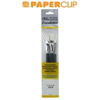 Gambar KUAS LUKIS WINSOR & NEWTON FOUNDATION SET 3 FLAT WHITE BRUSH 5295002 dari Paperclip Indonesia Kota Administrasi Jakarta Selatan 1 Tokopedia