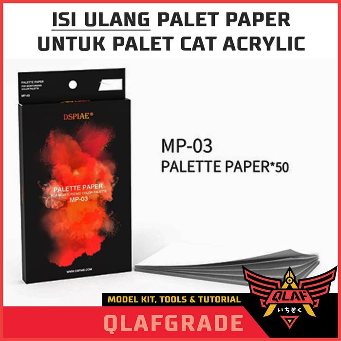 Gambar PALLETE PAPER REFILL MP-03 for wet pallete acrylic paint palet dari Wahkhilaf Kota Surabaya Tokopedia