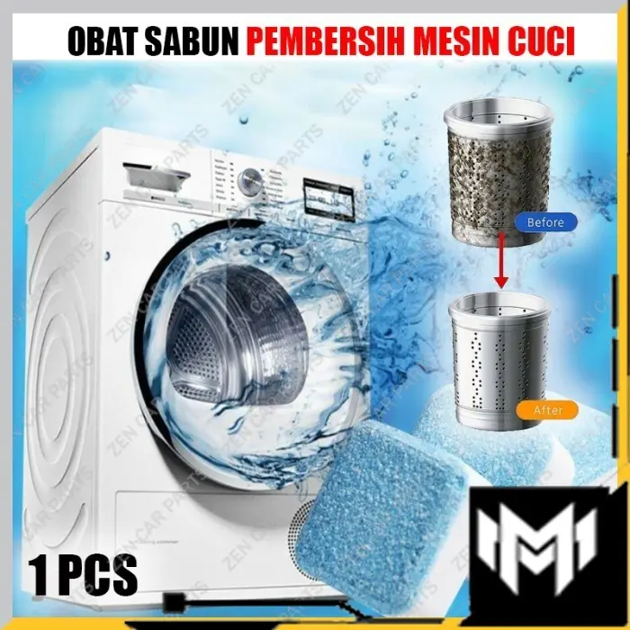 Tablet Sabun Pembersih Mesin Cuci Tabung Dalam Set Alat Penghilang Bau 0
