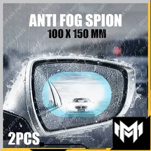 ANTI FOG OVAL SPION MOBIL BESAR UNIVERSAL 100MM X 150MM 10CM X 15CM