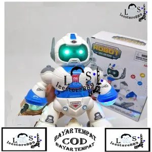 LEESTORE889 Mainan Anak Dancing Robot Light and Music 3D & Rotation 36
