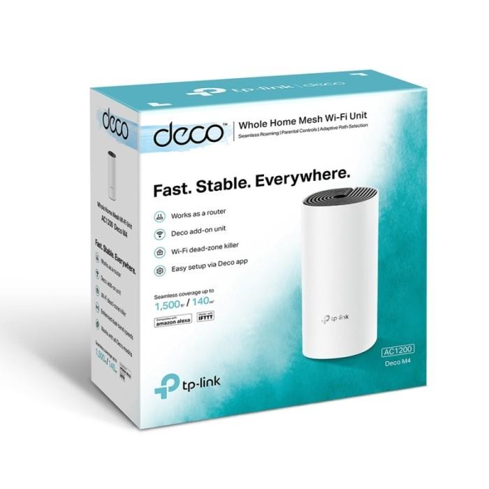 Gambar TP-LINK DECO M4 AC1200 Tplink Whole Home Mesh Wi-Fi System (1 PACK) dari Naga Mas Computer Poins Kota Administrasi Jakarta Selatan Tokopedia