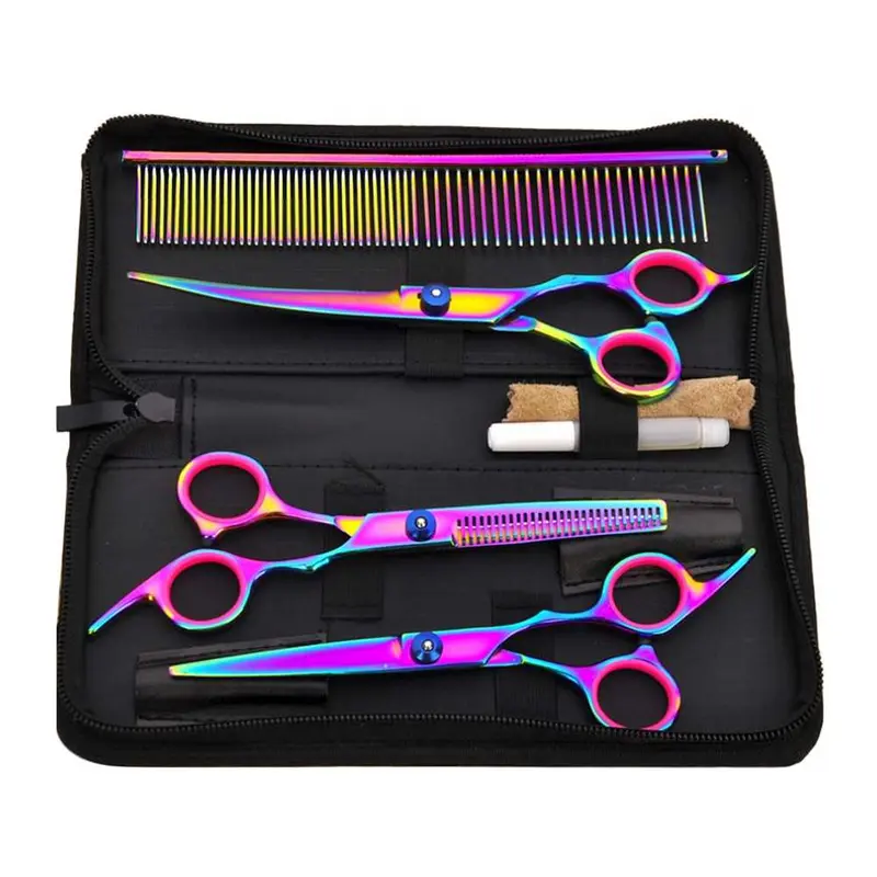 Set Gunting Grooming Bulu Hewan Peliharaan/Gunting Cukur / Alat Cukur 0