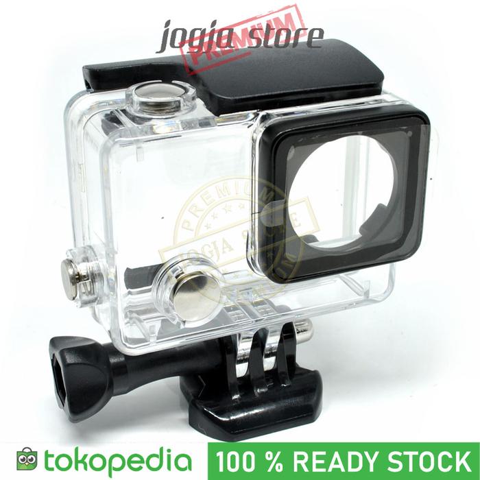Gambar Casing Waterproof Flat Buton Housing Case Anti Air Kamera GoPro Hero 4 dari Jogja Premium Store Kab. Sleman Tokopedia