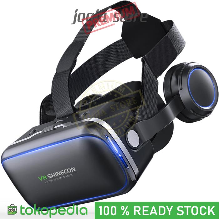 Gambar Shinecon 6.0 VR Box Virtual Reality Glasses HP with Headphone dari Jogja Premium Store Kab. Sleman Tokopedia