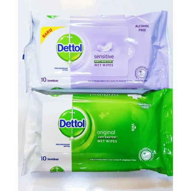 Gambar Tisu basah dettol / dettol wet wipes (10) original dari RukunSantoso_NEW Kota Bekasi Tokopedia