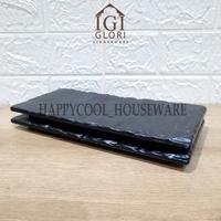Gambar GLORI Premium Melamin 25x12,5x1,5cm | Piring Sushi Batu Alam G2710 dari HappyCool Houseware Kota Tangerang 3 Tokopedia